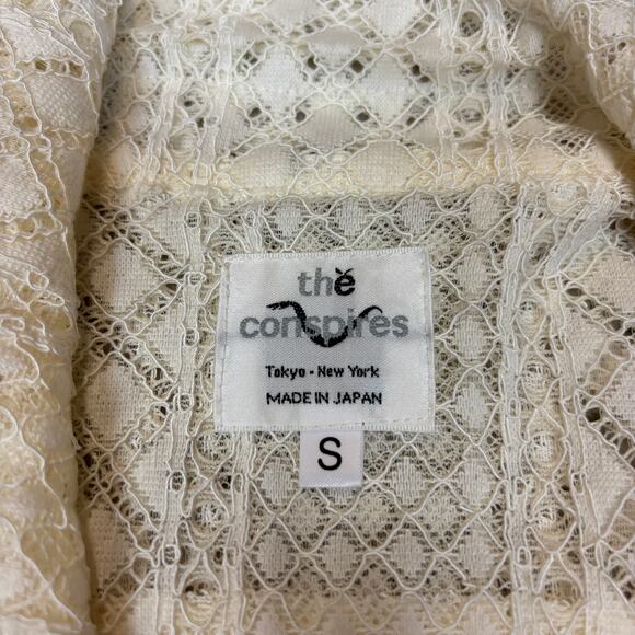 The Conspires Rayon Button Up Knit Mesh Loop Collar Shirt Made in Japan Small - Picture 6 of 11